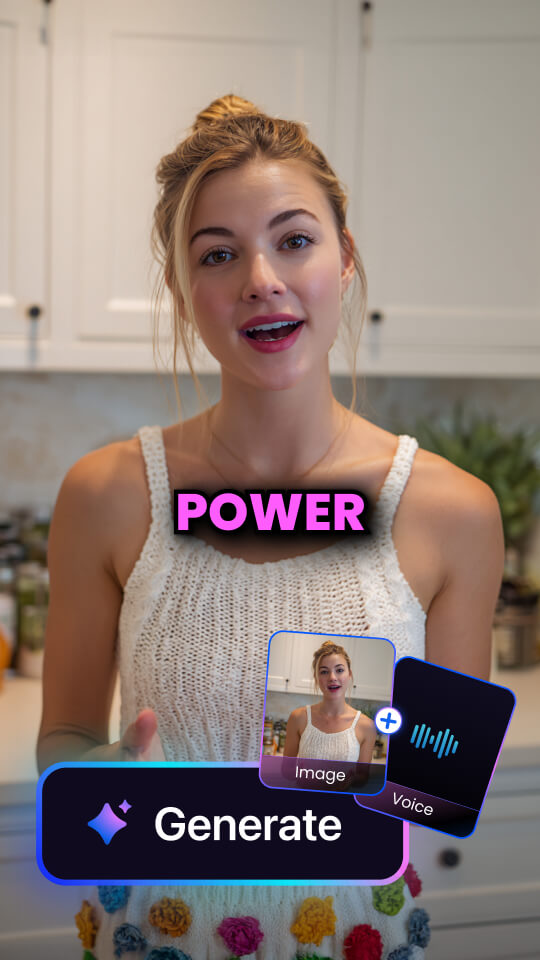AI UGC Video
Talking Video from Photo